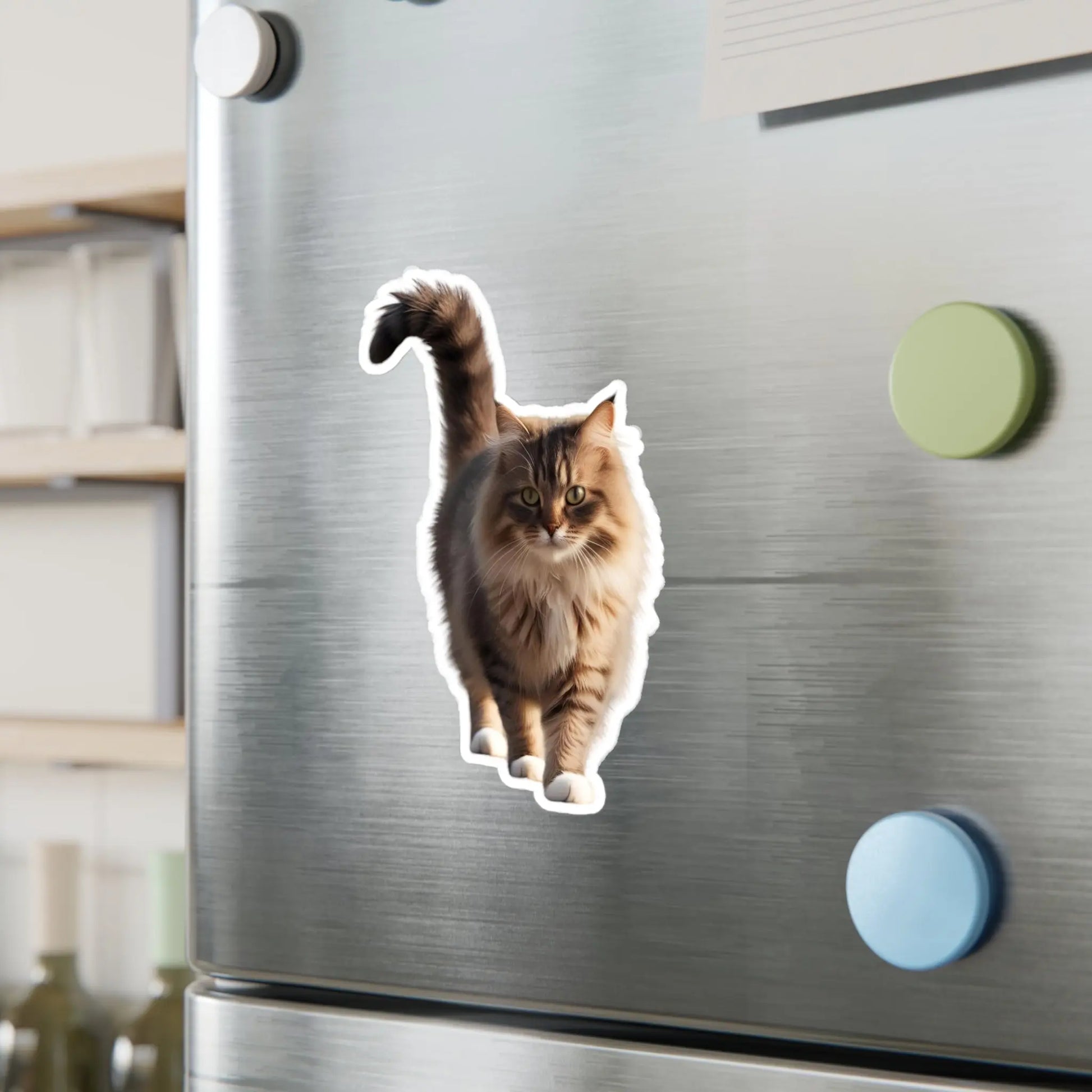 Realistic Cat Vinyl Sticker - Perfect for Cat Lovers and Home Decor Printify