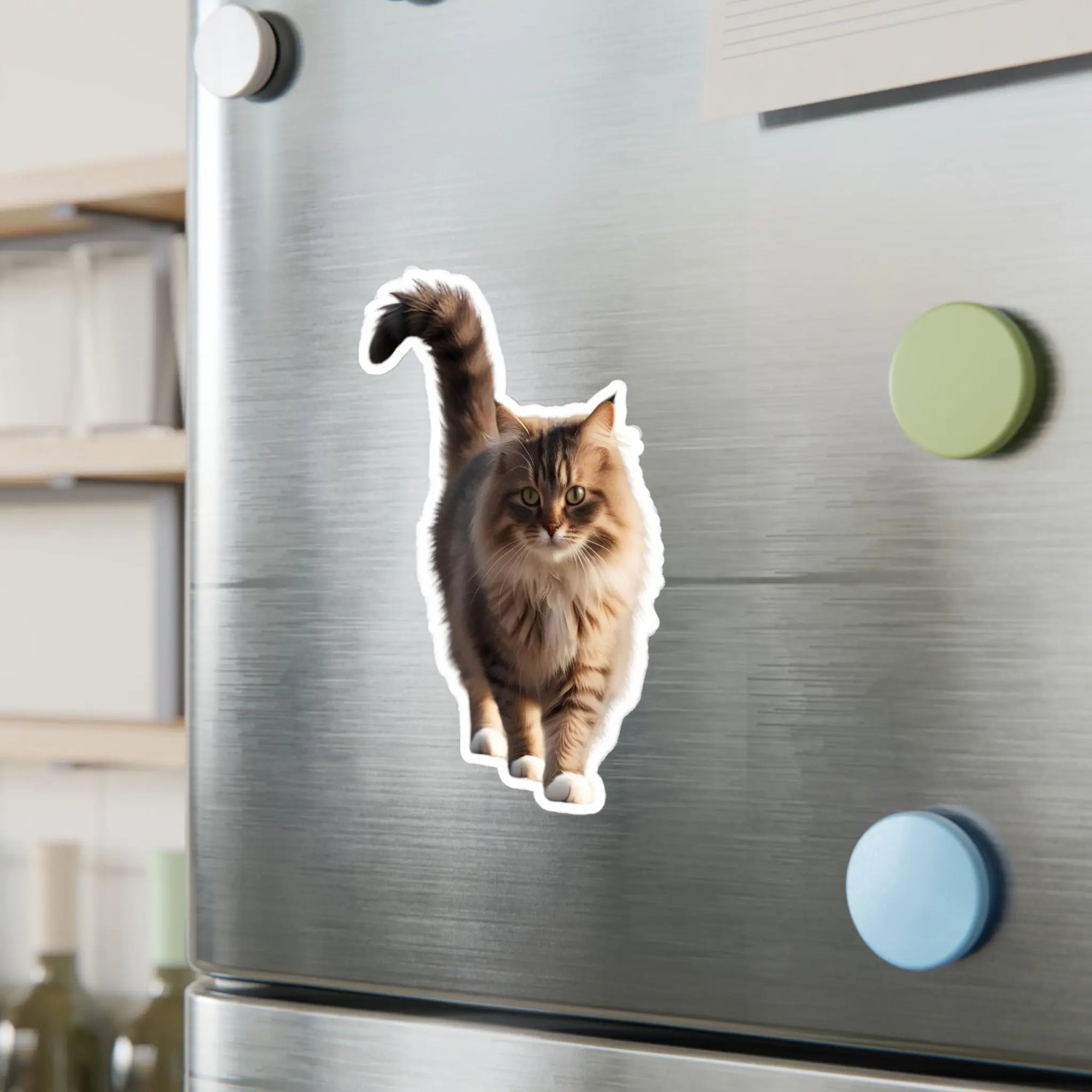 Realistic Cat Vinyl Sticker - Perfect for Cat Lovers and Home Decor Printify