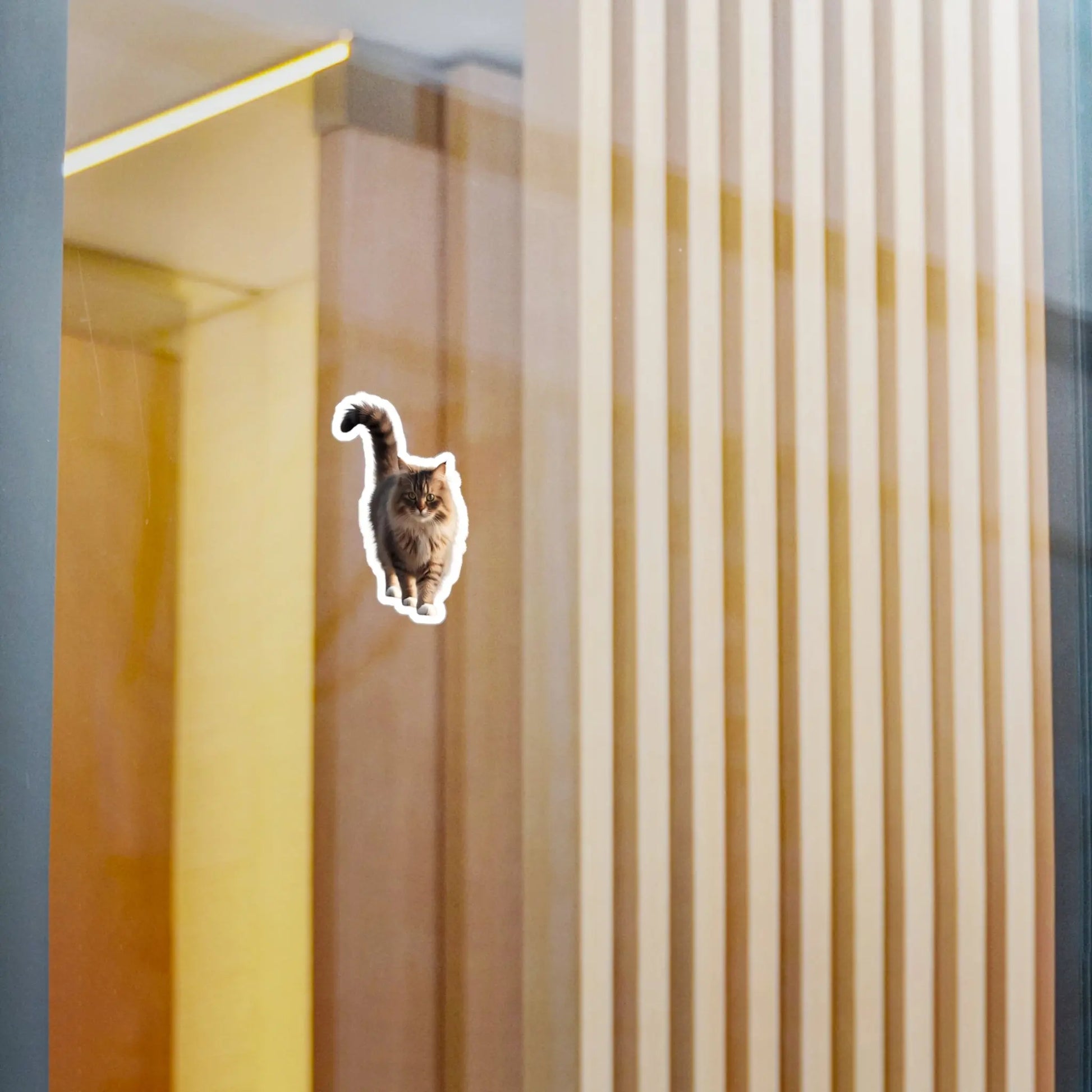 Realistic Cat Vinyl Sticker - Perfect for Cat Lovers and Home Decor Printify