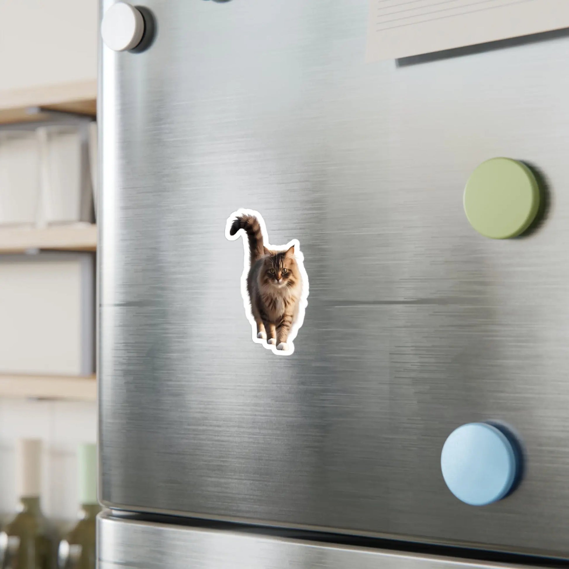 Realistic Cat Vinyl Sticker - Perfect for Cat Lovers and Home Decor Printify