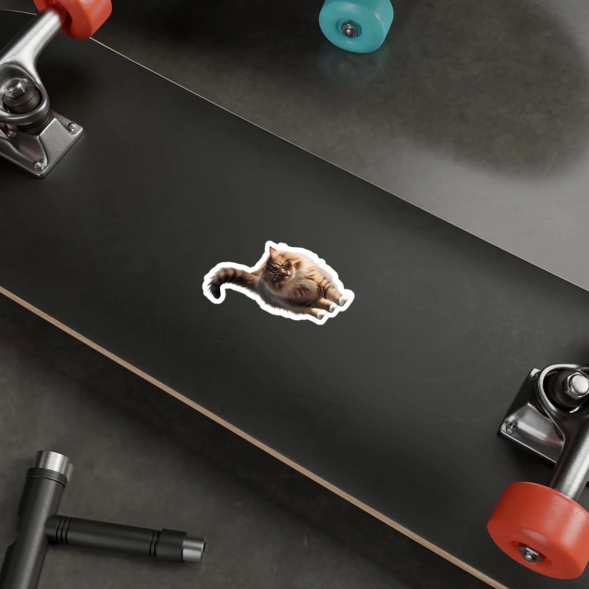 Realistic Cat Vinyl Sticker - Perfect for Cat Lovers and Home Decor Printify