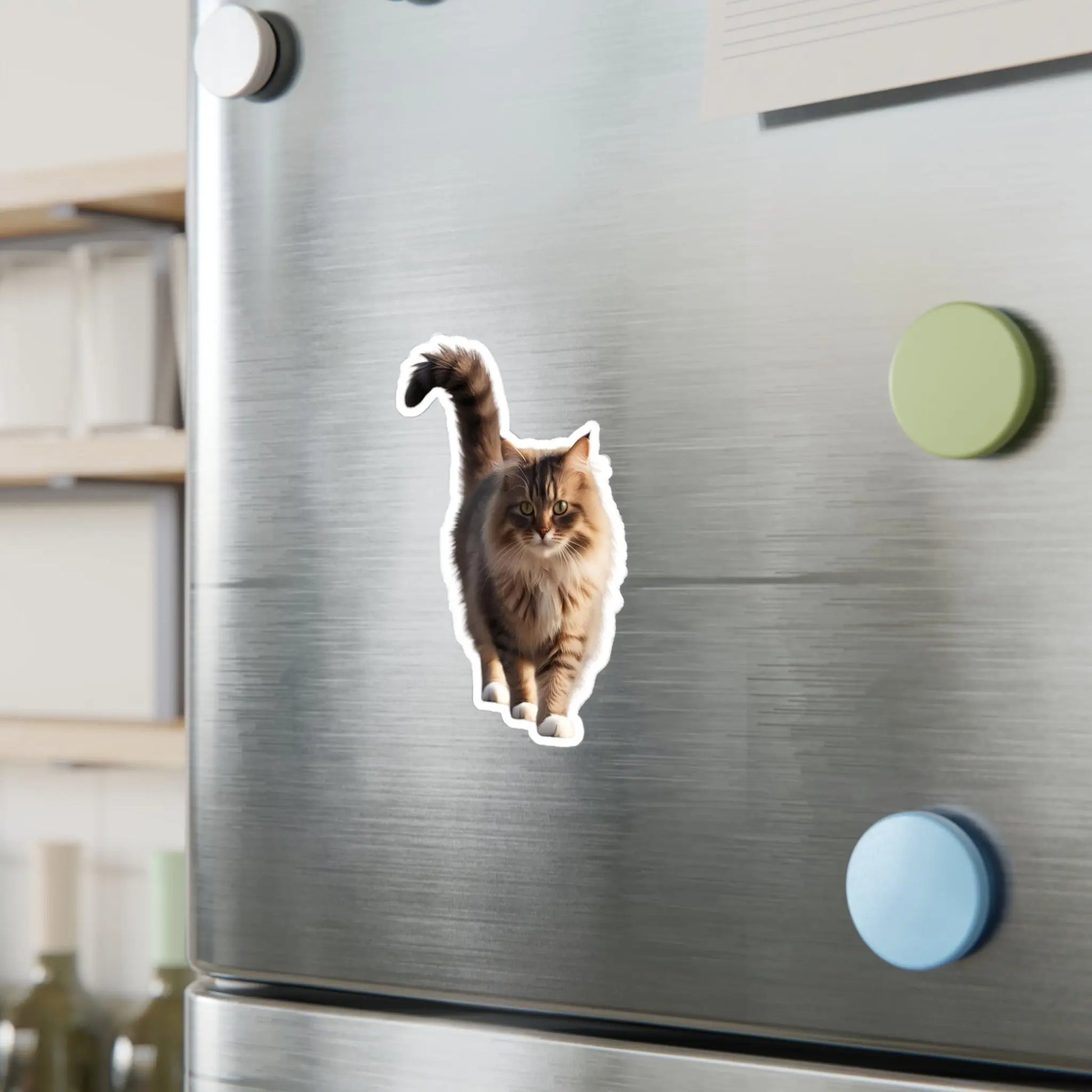 Realistic Cat Vinyl Sticker - Perfect for Cat Lovers and Home Decor Printify