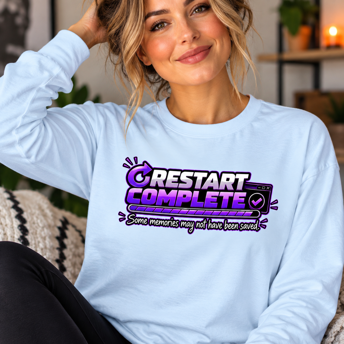 Restart Complete Epilepsy Awareness Long Sleeve Shirt