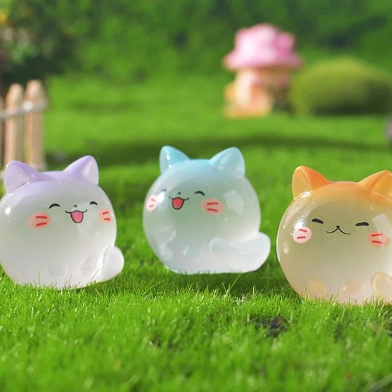 Luminous Mini Cat Micro Landscape Desktop Ornaments