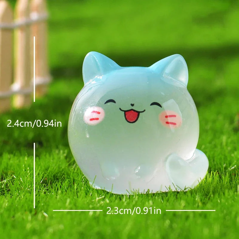 Luminous Mini Cat Micro Landscape Desktop Ornaments