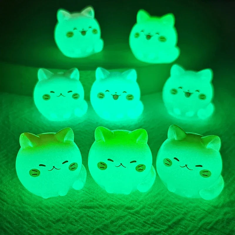 Luminous Mini Cat Micro Landscape Desktop Ornaments