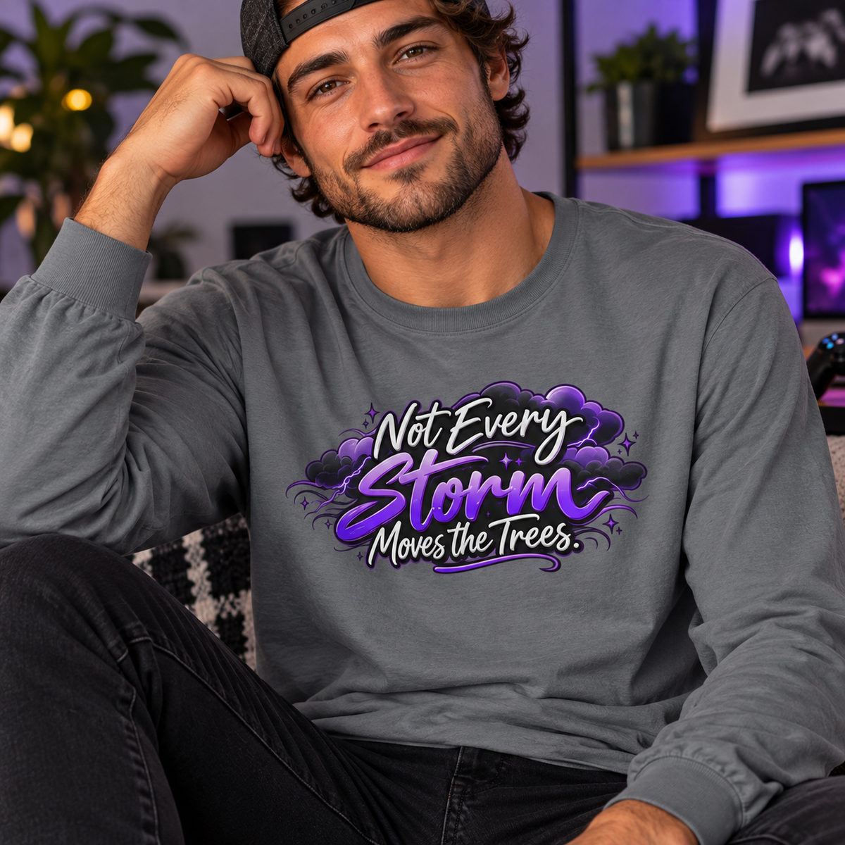 Not Every Storm Moves the Trees Epilepsy Awareness Long Sleeve Shirt