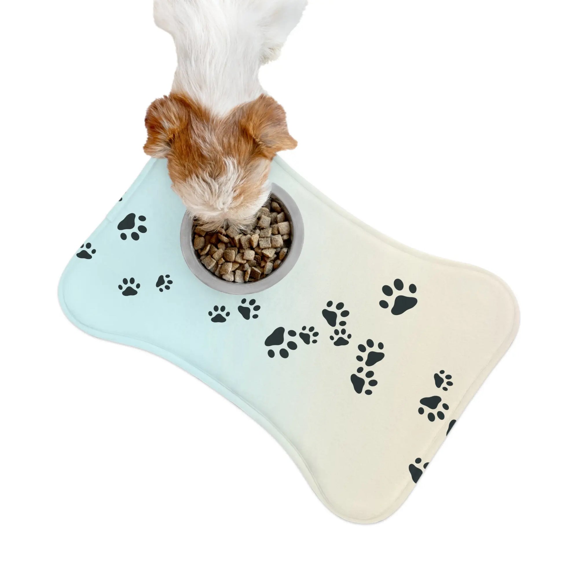 Stylish Pet Feeding Mat – Paw Print Design Printify