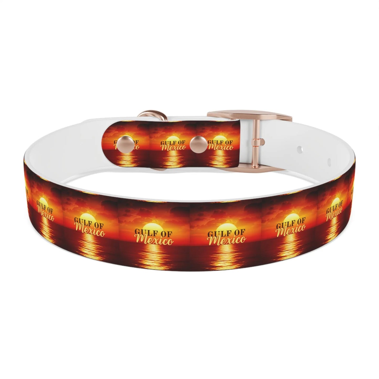 Trendy Gulf of Mexico Dog Collar - Stylish Pet Accessory Printify