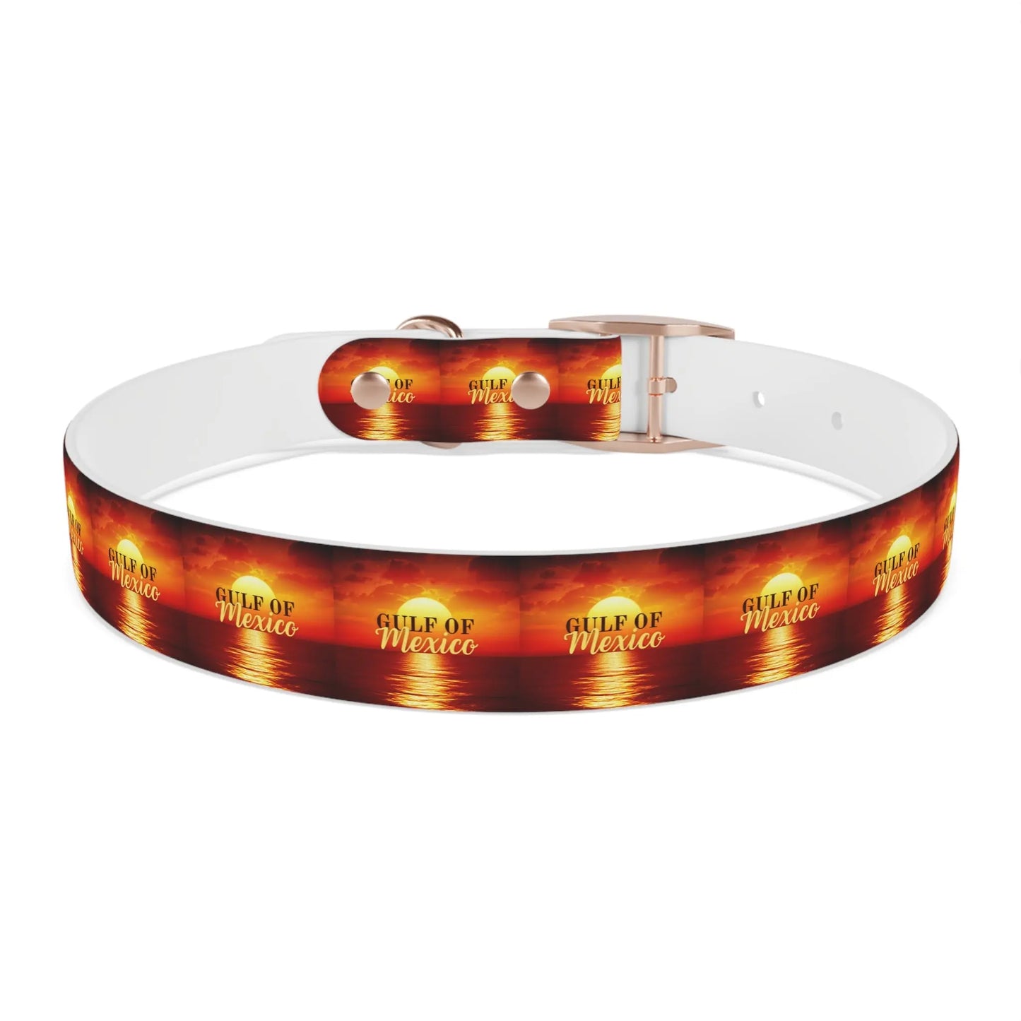 Trendy Gulf of Mexico Dog Collar - Stylish Pet Accessory Printify