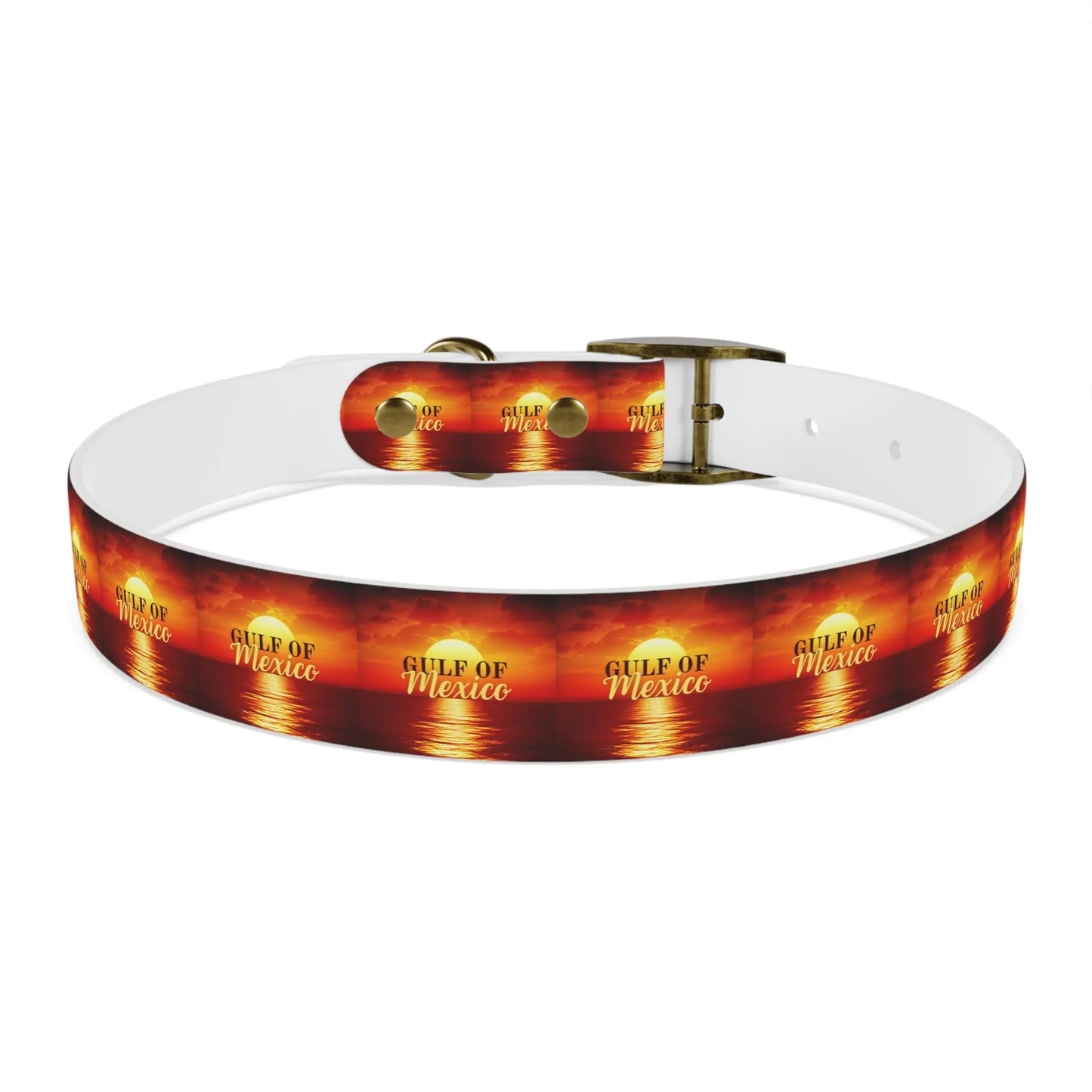 Trendy Gulf of Mexico Dog Collar - Stylish Pet Accessory Printify