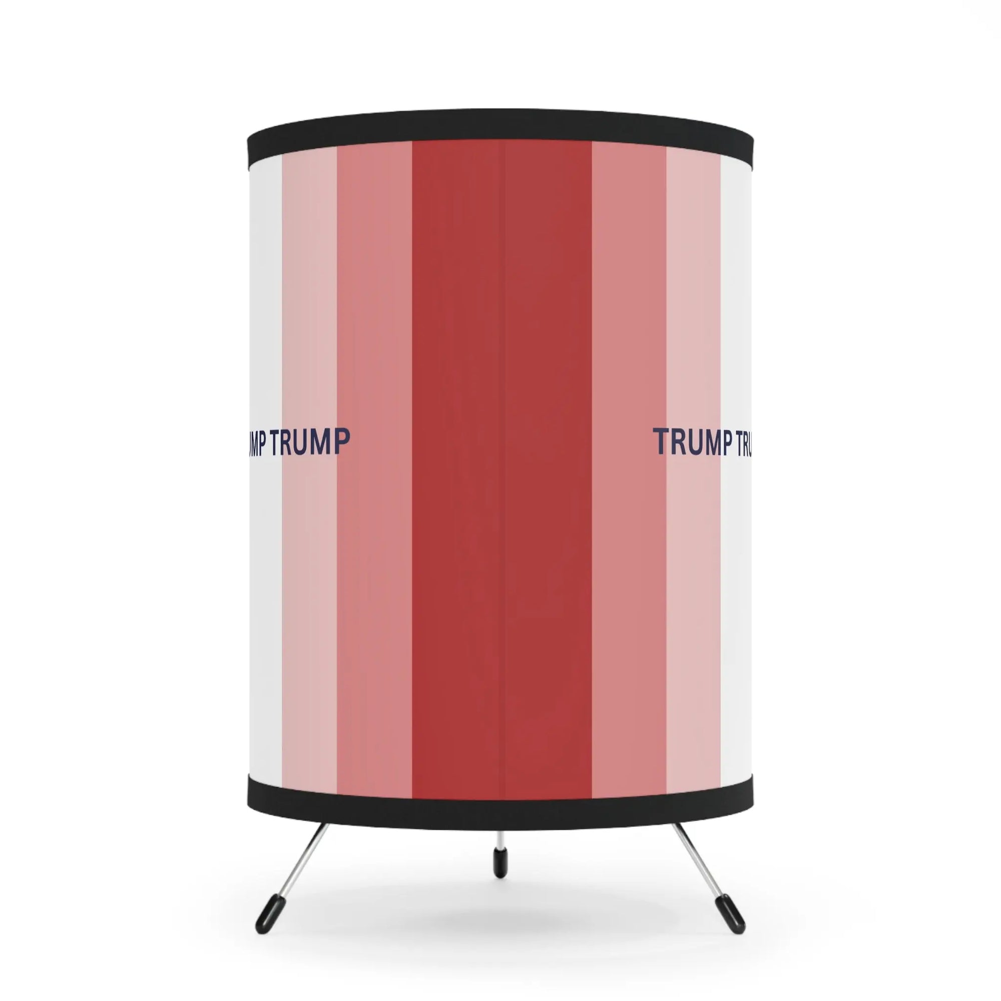 Trump-Themed Tripod Lamp with High-Res Printed Shade - Perfect for Home Decor Printify