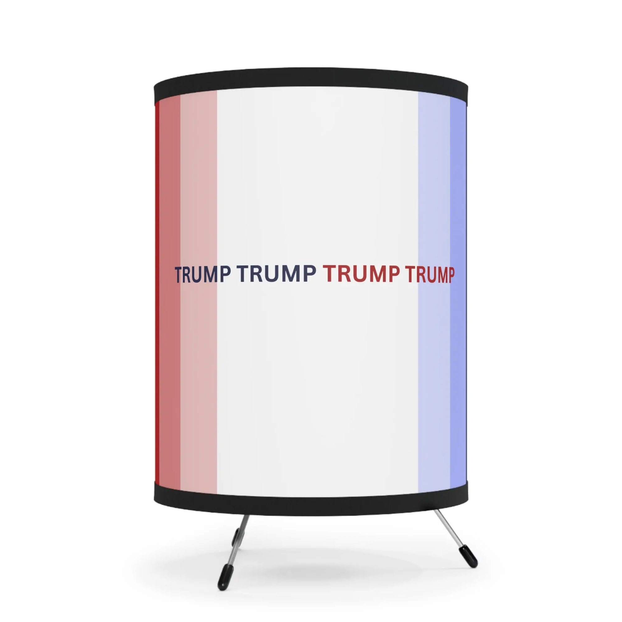 Trump-Themed Tripod Lamp with High-Res Printed Shade - Perfect for Home Decor Printify