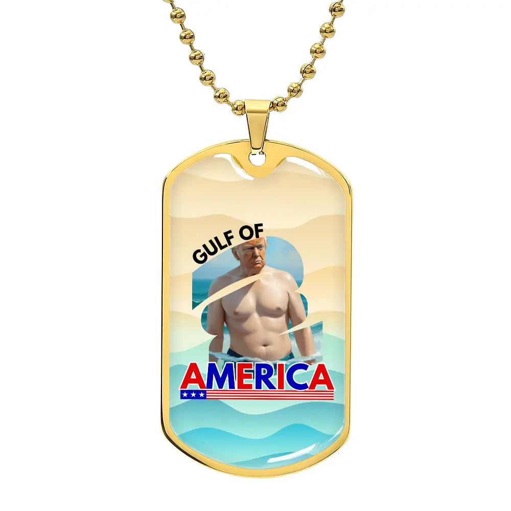 Trump's Gulf of America Necklace ShineOn Fulfillment