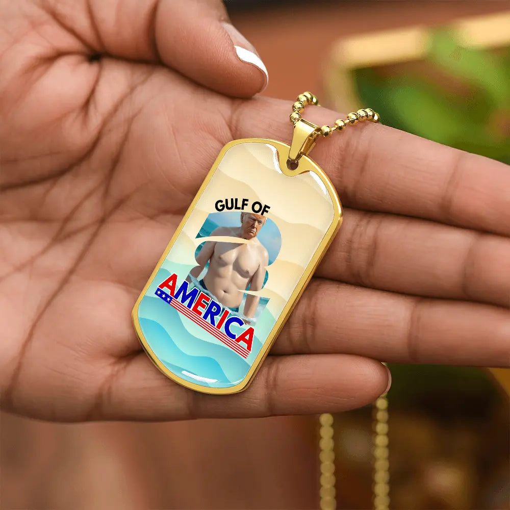 Trump's Gulf of America Necklace ShineOn Fulfillment