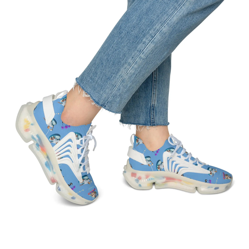 Women's Fun Trump on the Gulf of America Mesh Sneakers Printify