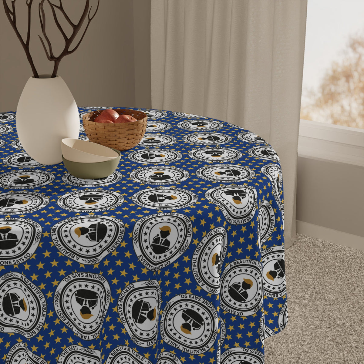 A Beautiful Table Tablecloth – Faux Official Parody Seal Design - Decor, Home, Tablecloths & Runners - EpiAl's Shop