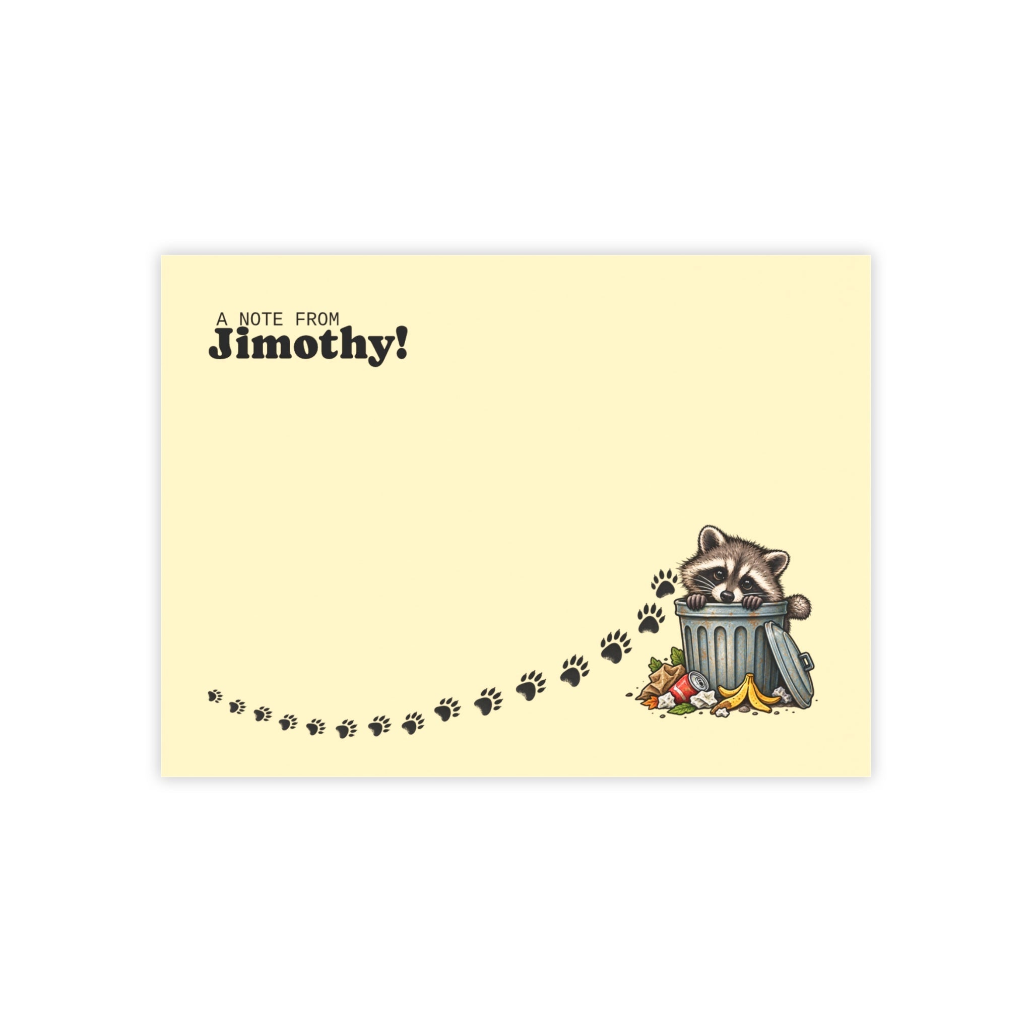 A Note From Jimothy Raccoon Post-it® Notes - Paper Products, Note Pads - EpiAl's Shop