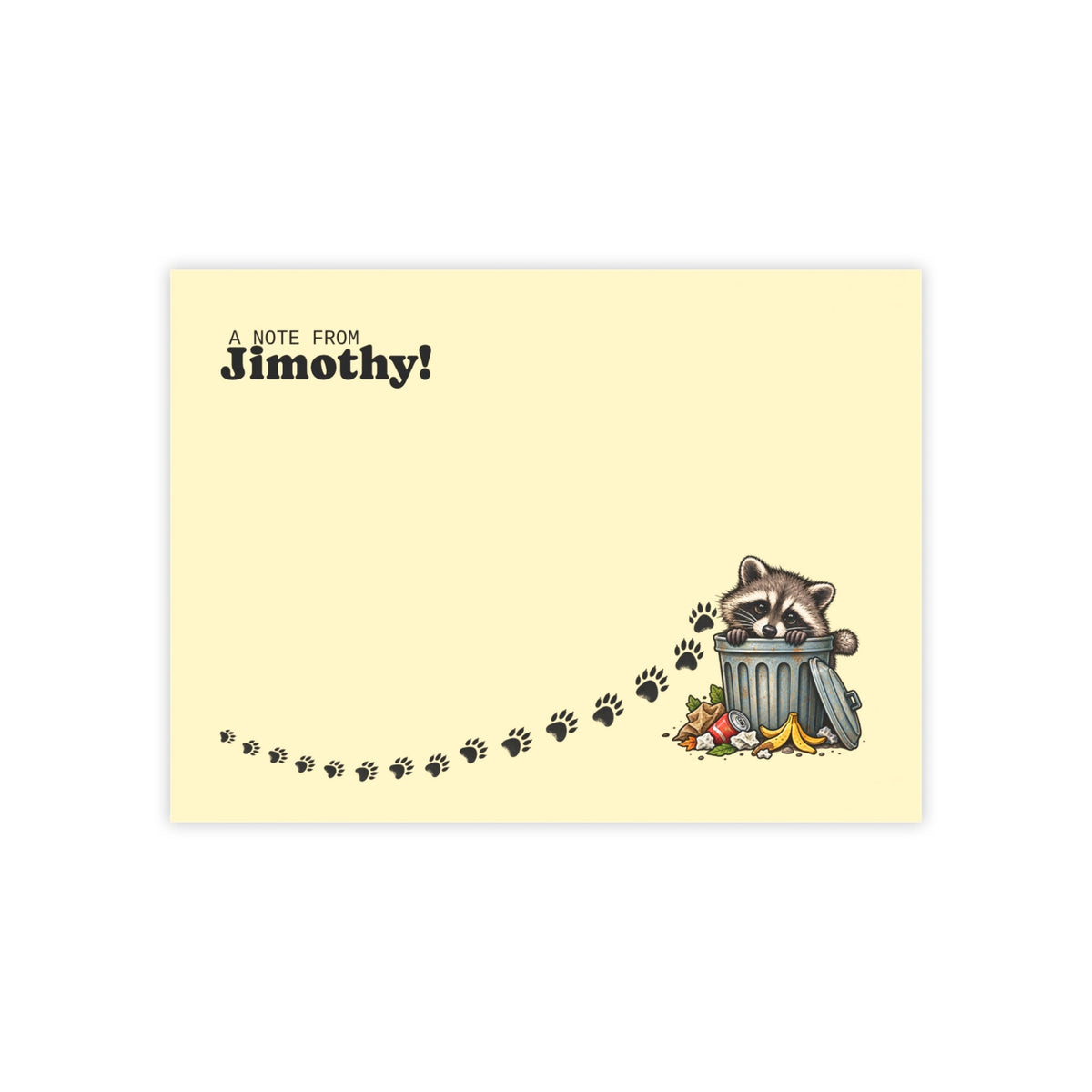 A Note From Jimothy Raccoon Post-it® Notes - Paper Products, Note Pads - EpiAl's Shop