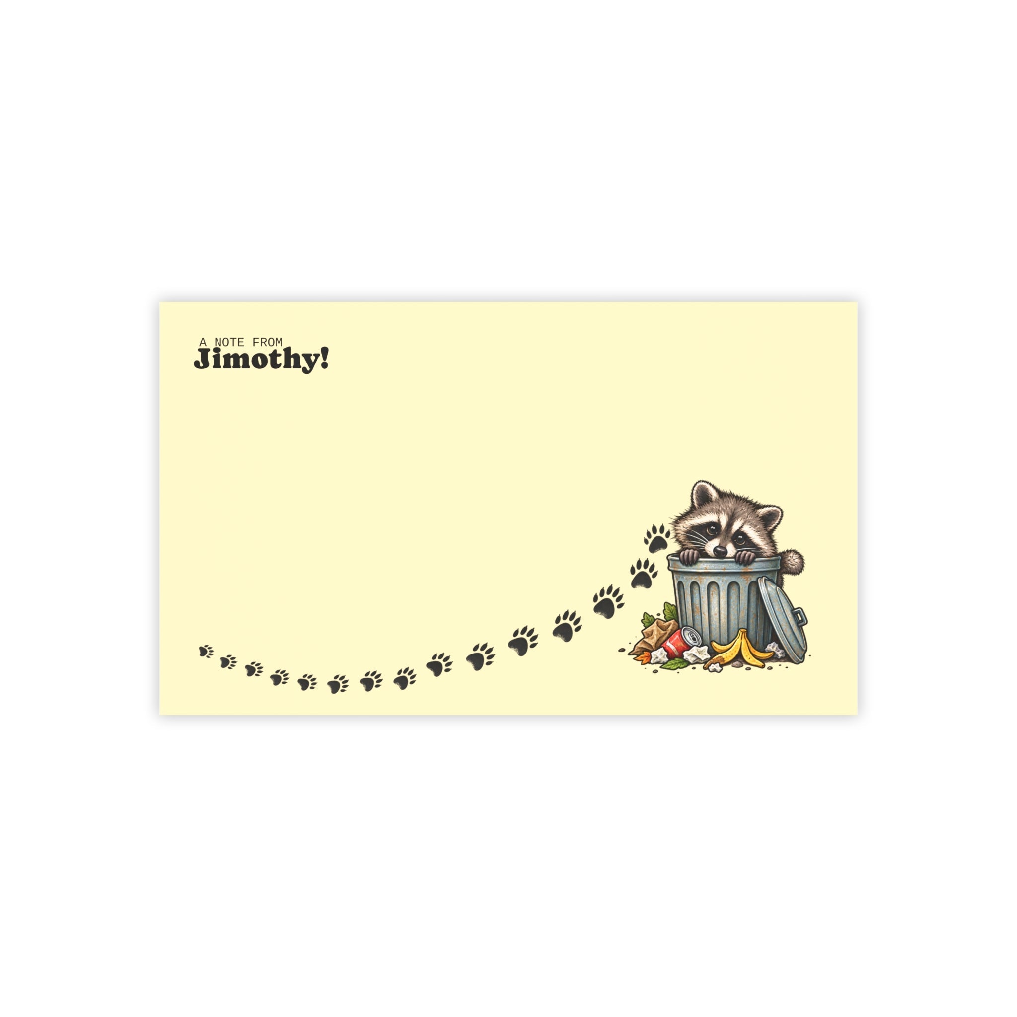 A Note From Jimothy Raccoon Post-it® Notes - Paper Products, Note Pads - EpiAl's Shop
