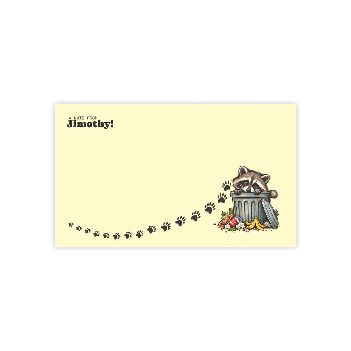 A Note From Jimothy Raccoon Post-it® Notes - Paper Products, Note Pads - EpiAl's Shop