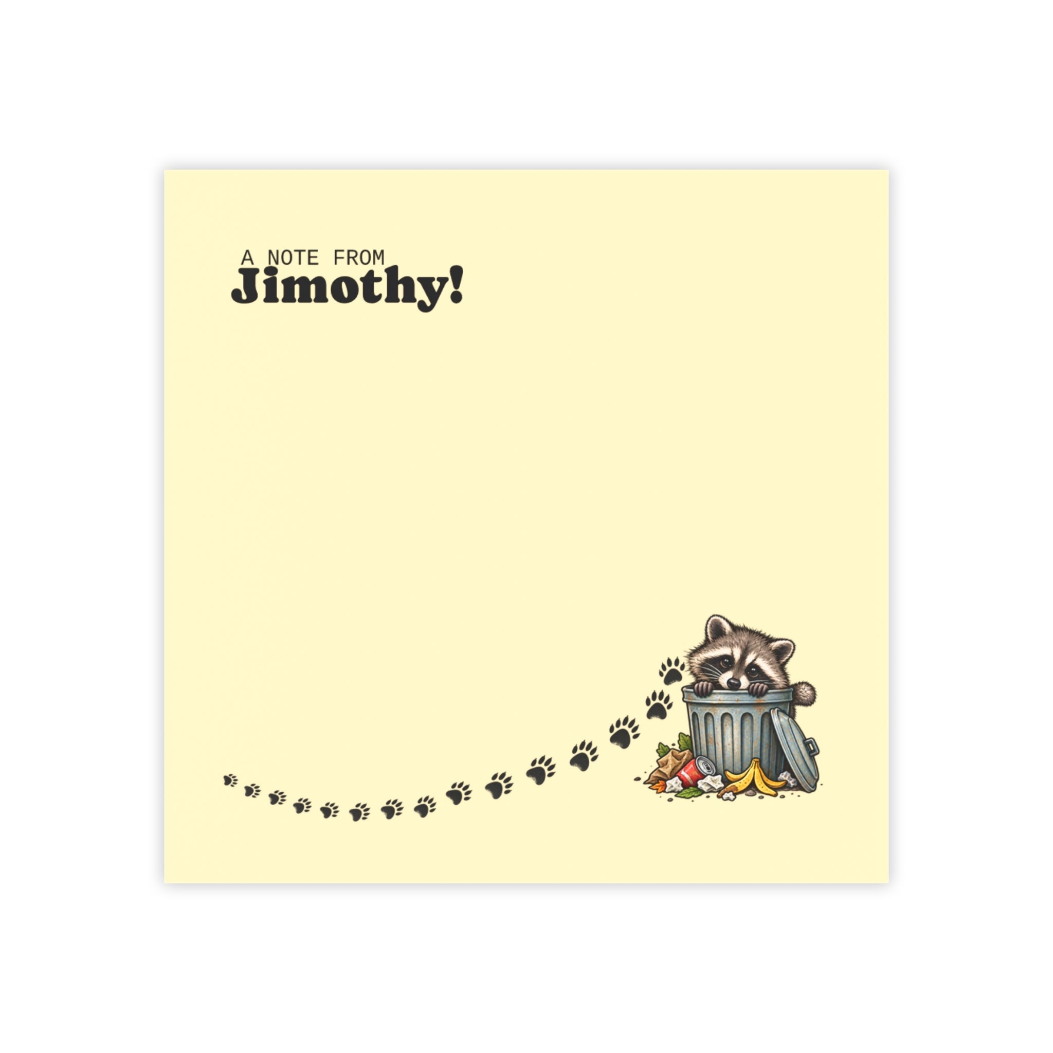 A Note From Jimothy Raccoon Post-it® Notes - Paper Products, Note Pads - EpiAl's Shop
