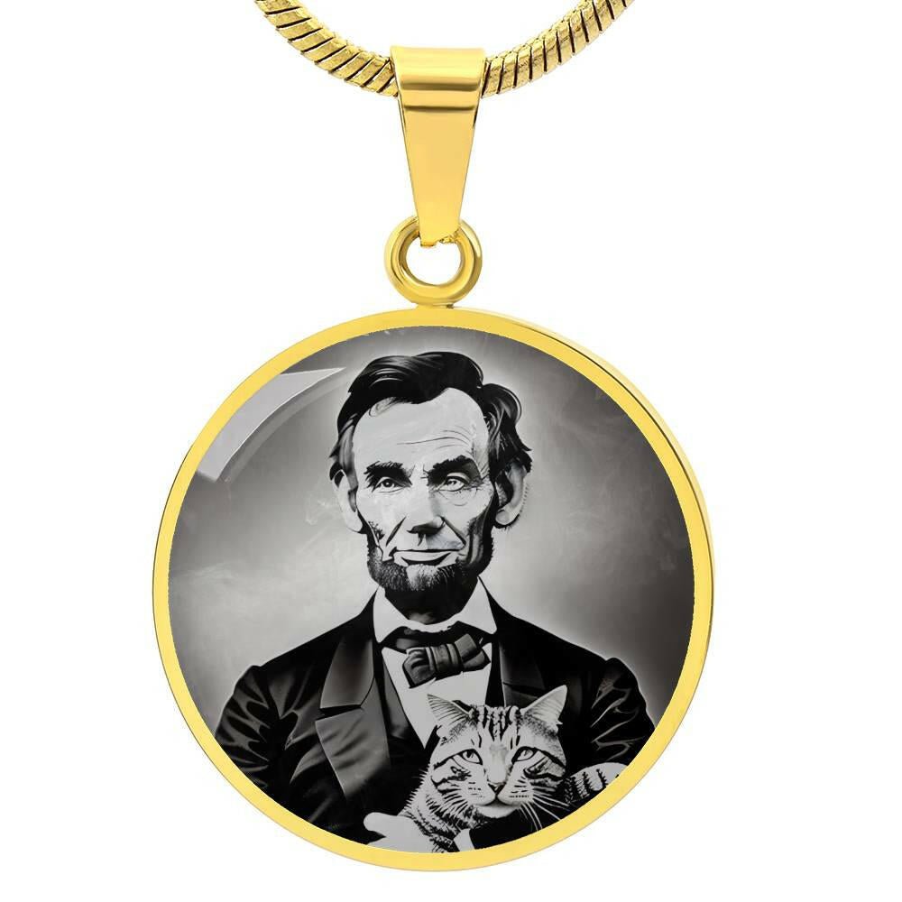 Abe Lincoln Cat Necklace - EpiAl's Shop