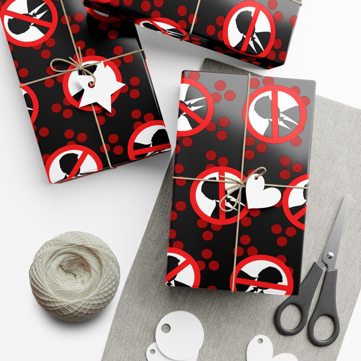 “Absolutely Not” Novelty Gift Wrap – Loud Opinions, Quiet Packaging - Gift Wrap, Paper - EpiAl's Shop