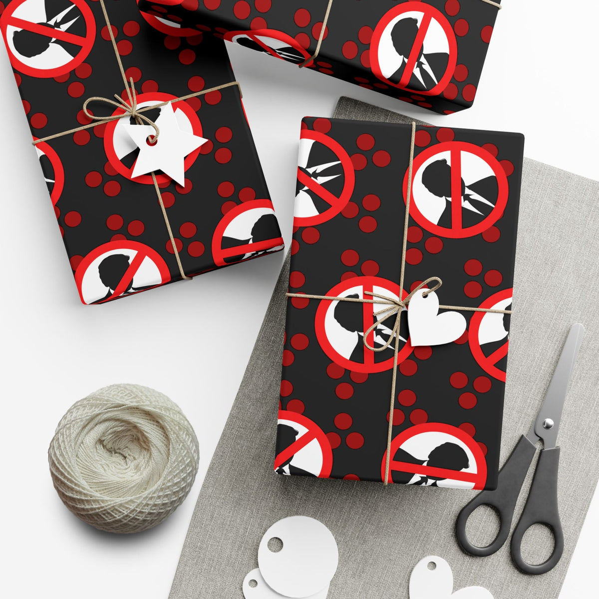 “Absolutely Not” Novelty Gift Wrap – Loud Opinions, Quiet Packaging - Gift Wrap, Paper - EpiAl's Shop