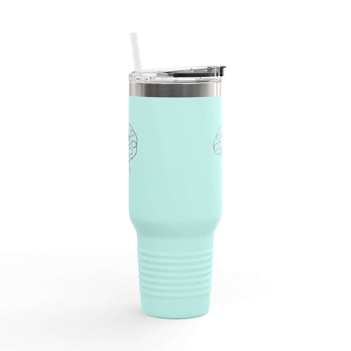 Abstract Brain Line Art 40oz Insulated Tumbler with Handle - Drinkware, Tumblers & Travel Mugs - EpiAl's Shop