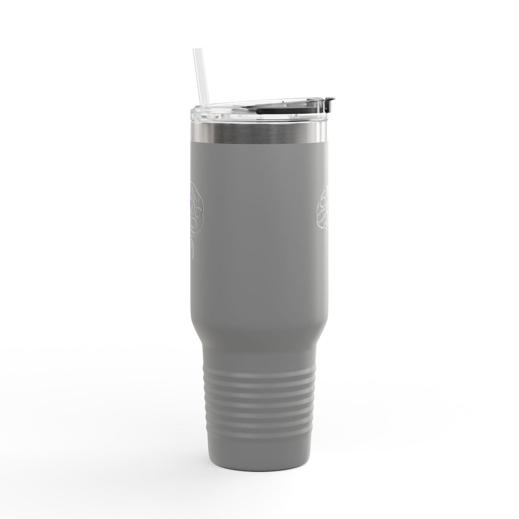 Abstract Brain Line Art 40oz Insulated Tumbler with Handle - Drinkware, Tumblers & Travel Mugs - EpiAl's Shop