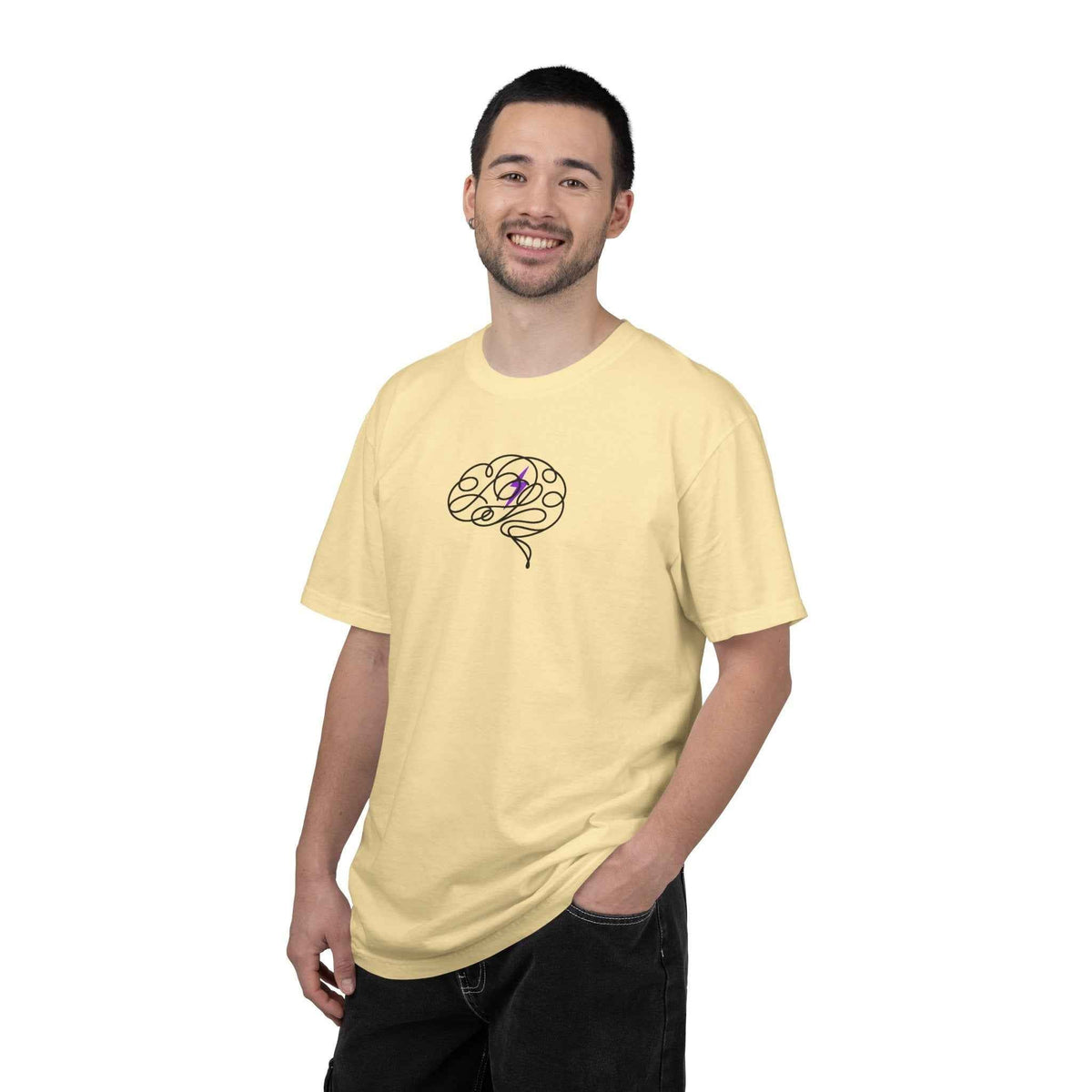 Abstract Brain Line Art T-Shirt – Epilepsy Awareness Edition - Clothing, Unisex, T-Shirts - EpiAl's Shop