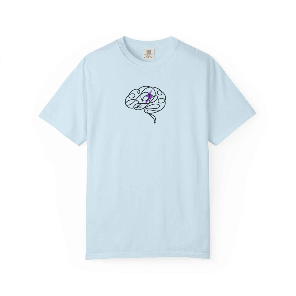 Abstract Brain Line Art T-Shirt – Epilepsy Awareness Edition - Clothing, Unisex, T-Shirts - EpiAl's Shop