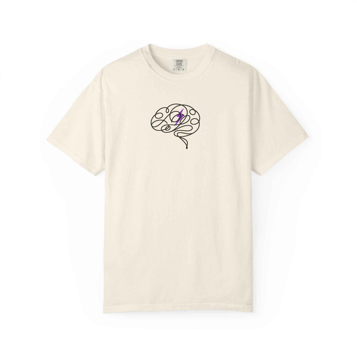 Abstract Brain Line Art T-Shirt – Epilepsy Awareness Edition - Clothing, Unisex, T-Shirts - EpiAl's Shop