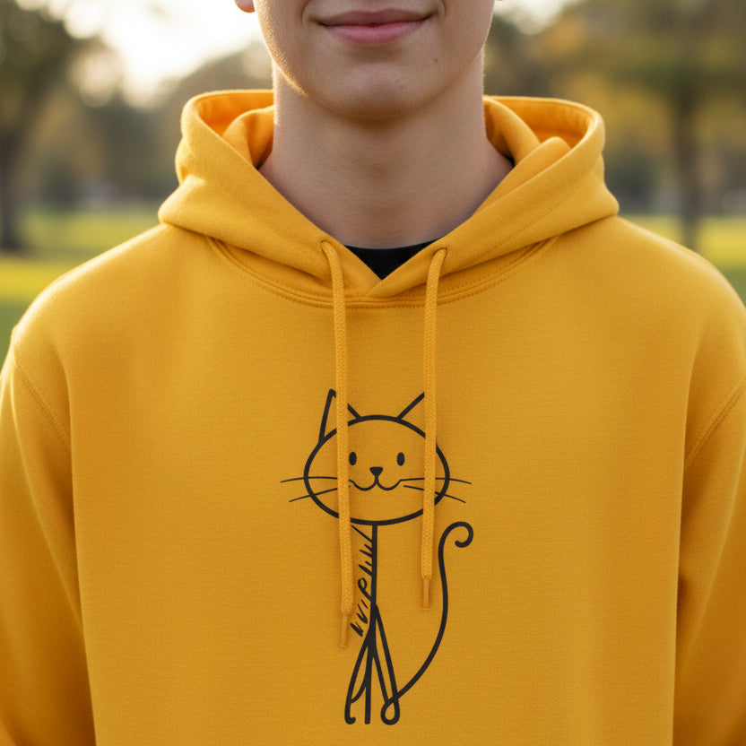 Adorable Stick Cat Youth Hoodie - Clothing, Kids & Infants - EpiAl's Shop