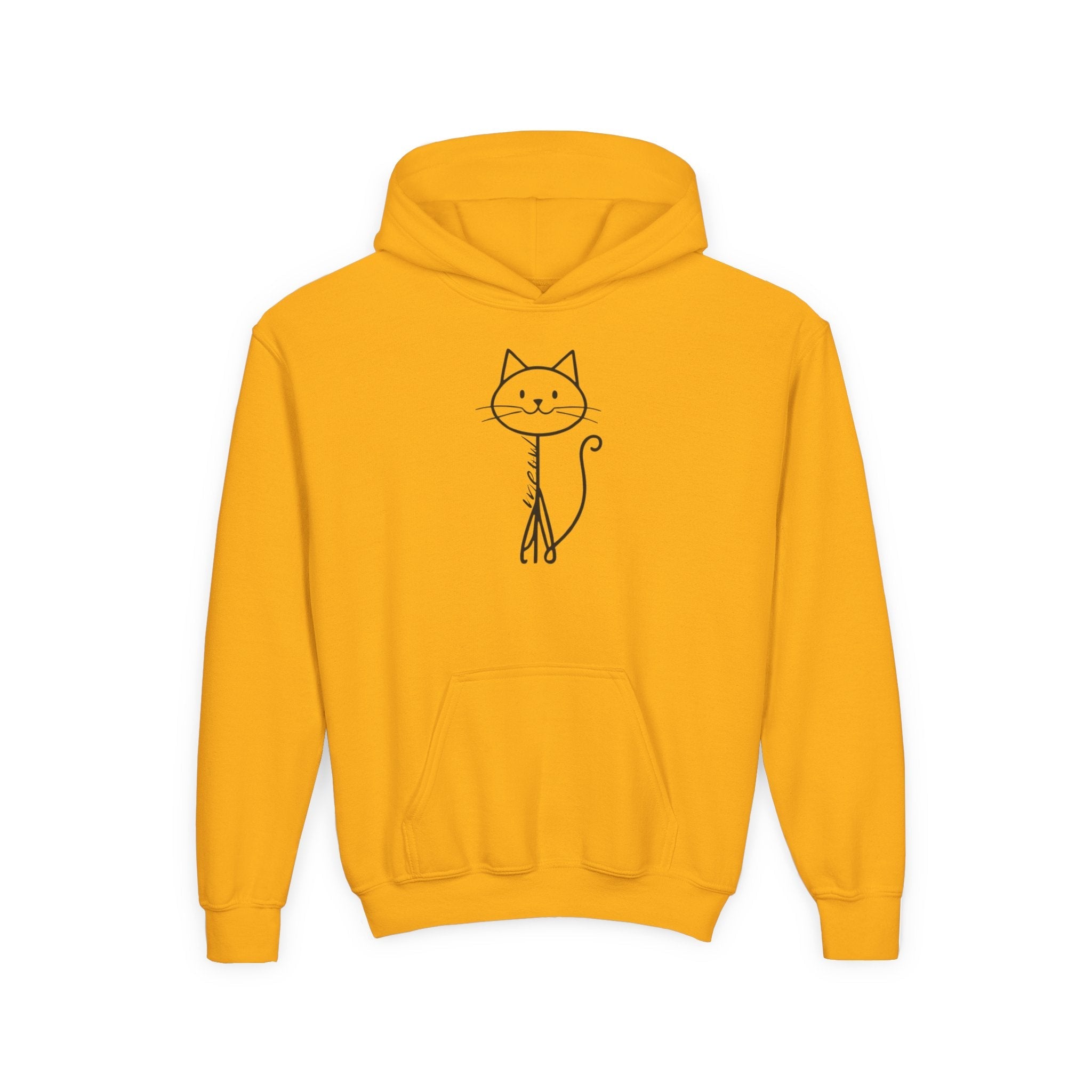 Adorable Stick Cat Youth Hoodie - Clothing, Kids & Infants - EpiAl's Shop