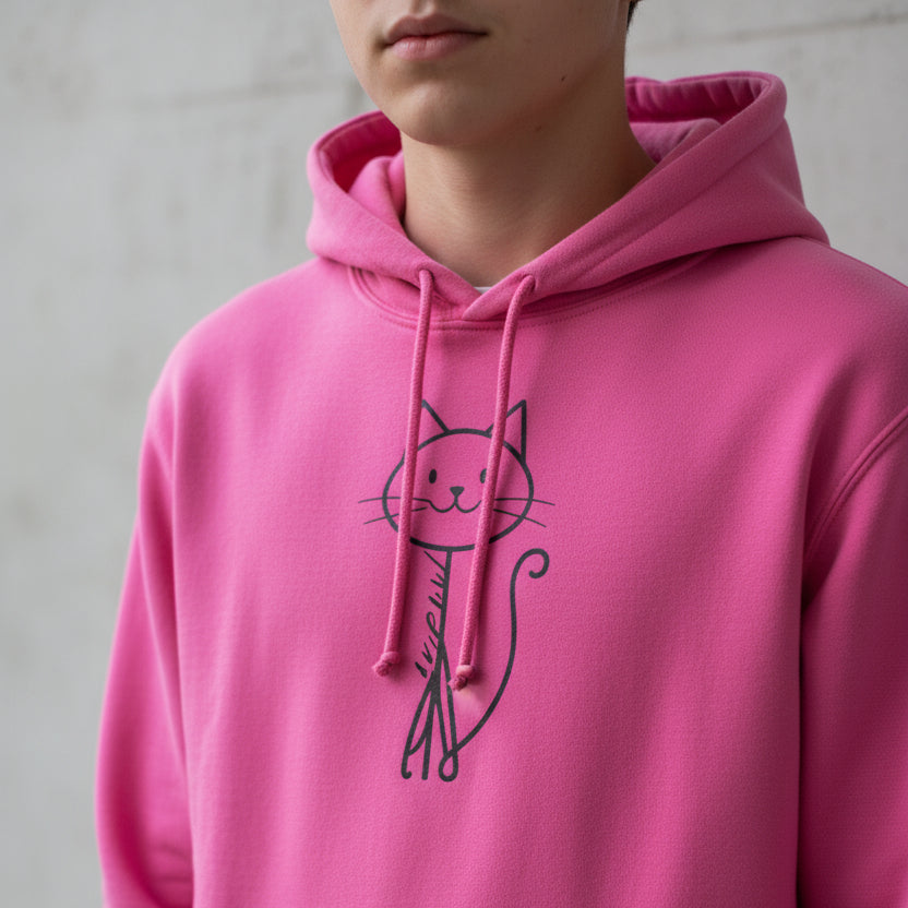 Adorable Stick Cat Youth Hoodie - Clothing, Kids & Infants - EpiAl's Shop