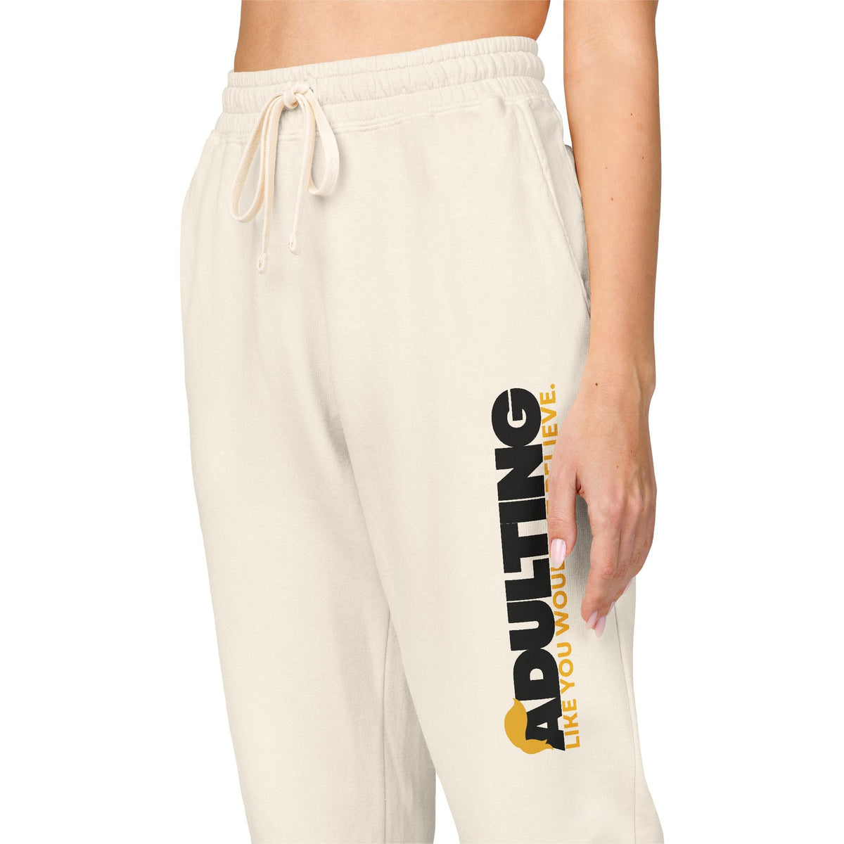 Adulting Like You Wouldn’t Believe Fleece Sweatpants - Clothing, Unisex, Sweatpants - EpiAl's Shop