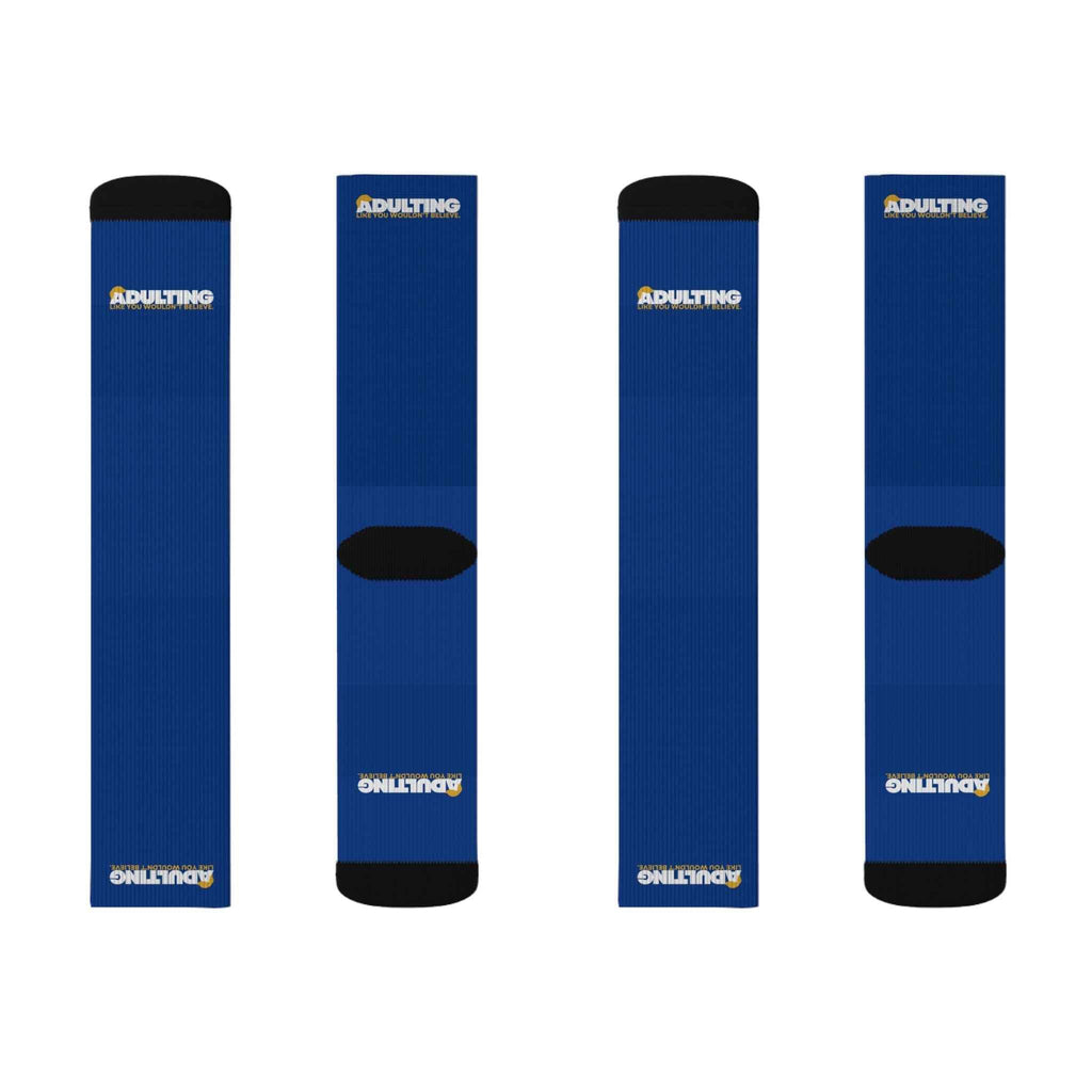 Adulting Like You Wouldn’t Believe Political Parody Crew Socks - Clothing, Unisex, Socks - EpiAl's Shop