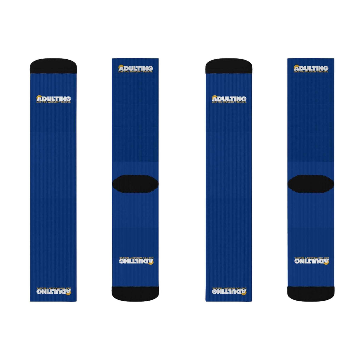 Adulting Like You Wouldn’t Believe Political Parody Crew Socks - Clothing, Unisex, Socks - EpiAl's Shop
