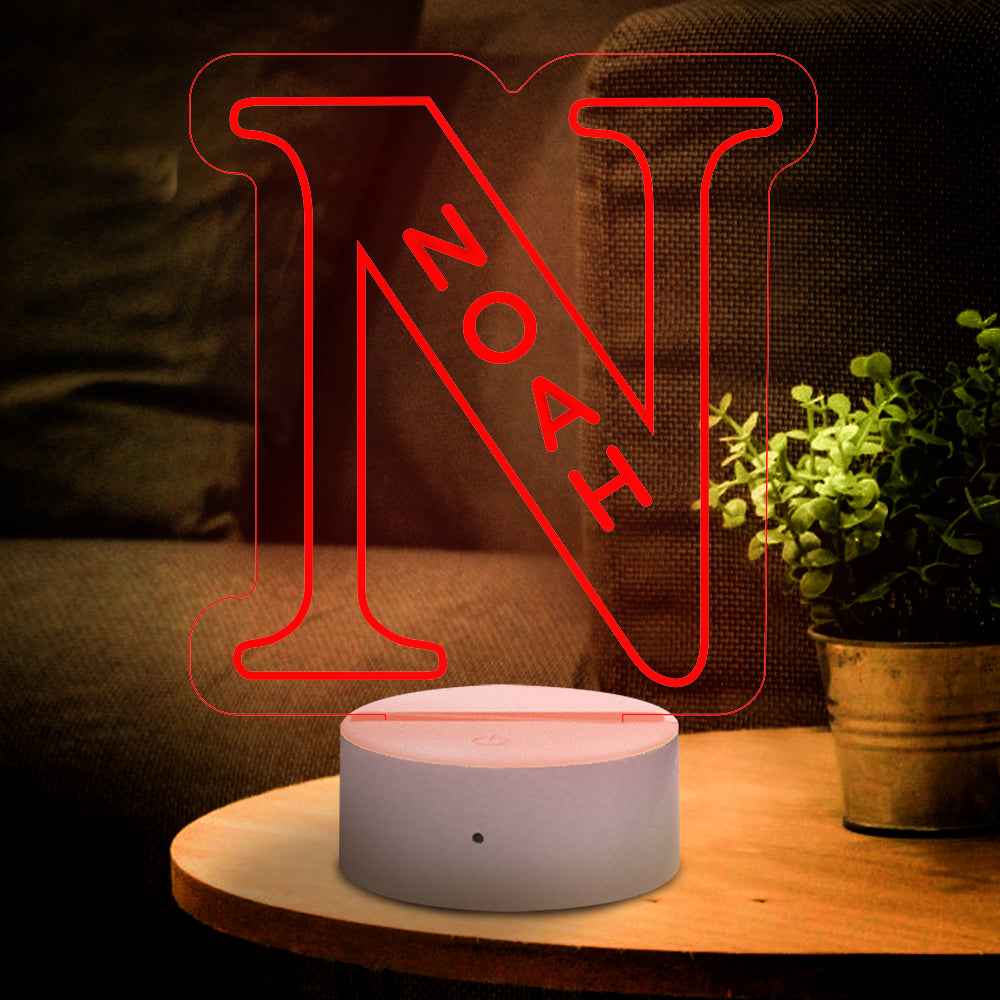 LED A–Z Personalized Lamp | “Yes, It’s Your Name. Obviously.”