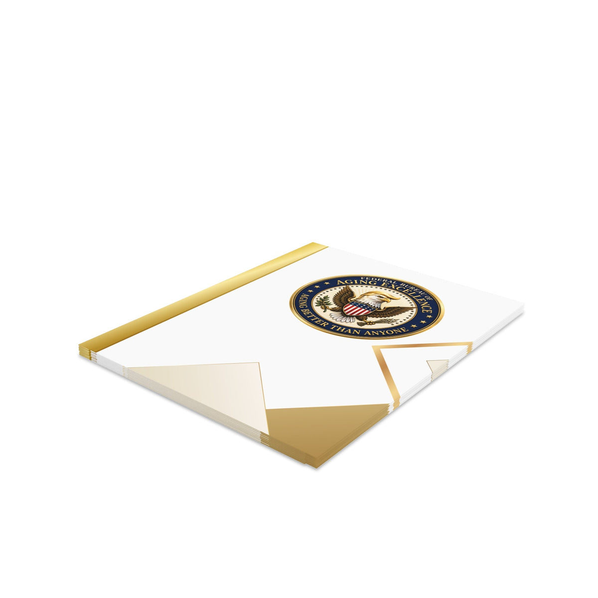Aging Excellence – Faux Seal Birthday Greeting Card (Packs of 8, 16, 24) - Paper Products, Greeting Cards - EpiAl's Shop