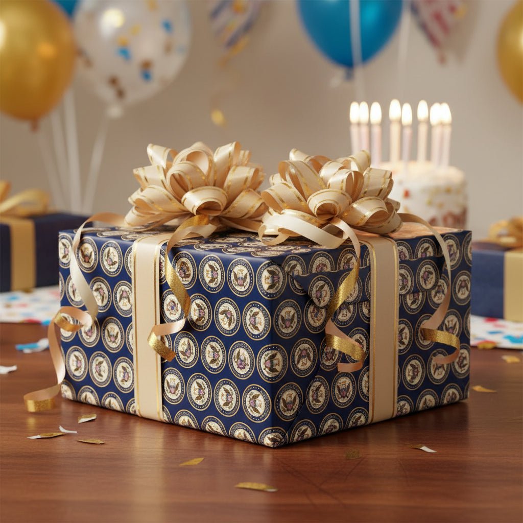 Aging Excellence – Faux Seal Birthday Wrapping Paper - Gift Wrap, Paper - EpiAl's Shop