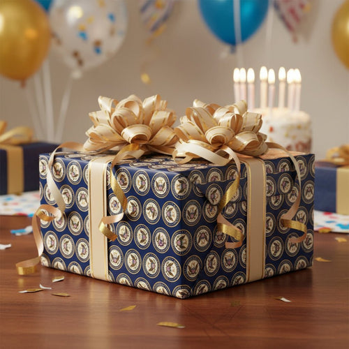 Aging Excellence – Faux Seal Birthday Wrapping Paper - Gift Wrap, Paper - EpiAl's Shop