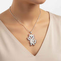 Al the White Cat Pendant Necklace | Cute Cartoon Cat Charm Jewelry - Jewelry, Necklaces - EpiAl's Shop