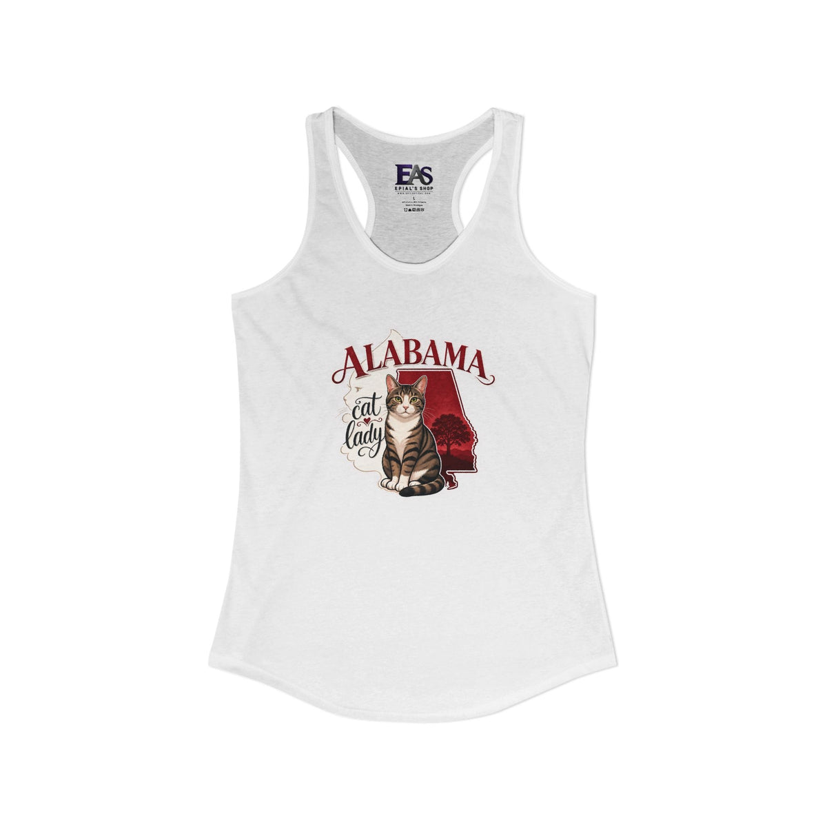 Alabama Cat Lady Women’s Racerback Tank Top - Clothing, Women, T-Shirts, Sleeveless Tanks - EpiAl's Shop