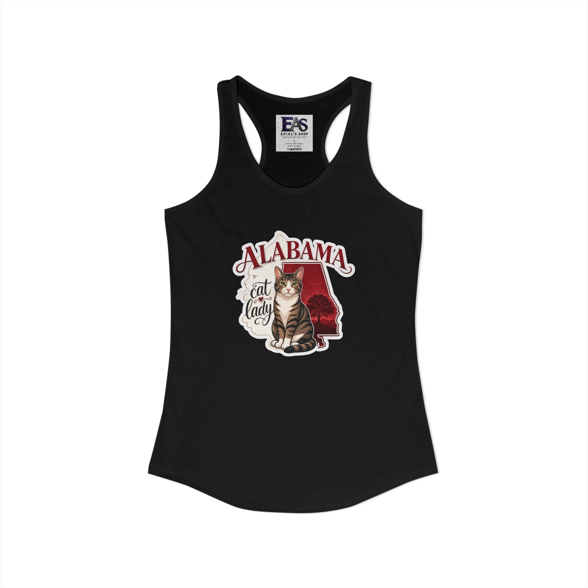 Alabama Cat Lady Women’s Racerback Tank Top - Clothing, Women, T-Shirts, Sleeveless Tanks - EpiAl's Shop