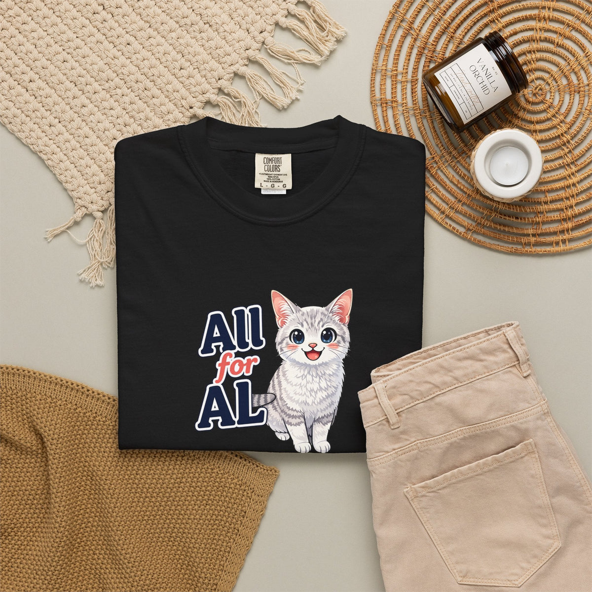 All for AL Cat Graphic T-Shirt - Clothing, Unisex, T-Shirts - EpiAl's Shop