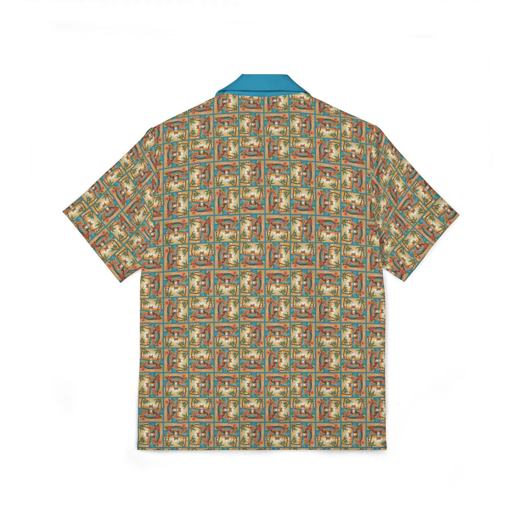 Aloha Cat Men's Hawaiian Camp Shirt - Clothing, Hawaiian Style Shirts - EpiAl's Shop