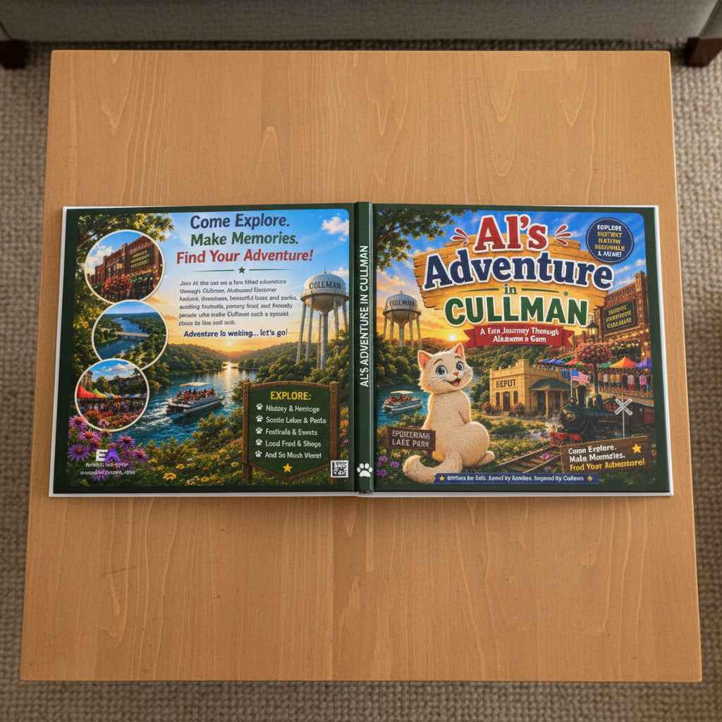 Al’s Adventure in Cullman | Kids Book About Cullman Alabama - Books, Hardcover - EpiAl's Shop
